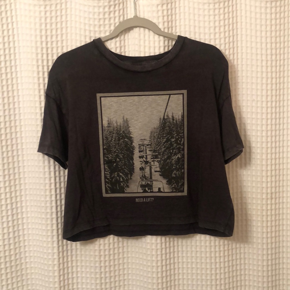 gray aerie crop top